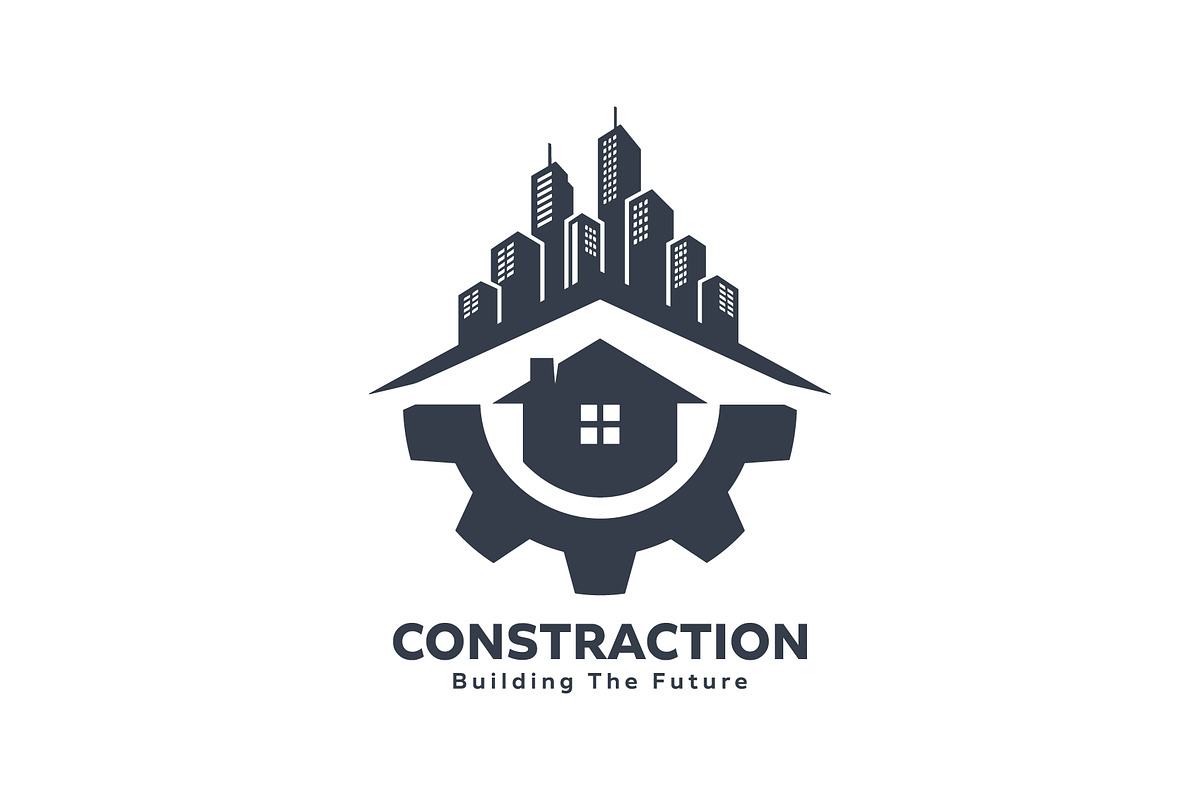 Construction Logo | Real Estate, a Branding & Logo Template by Master Design