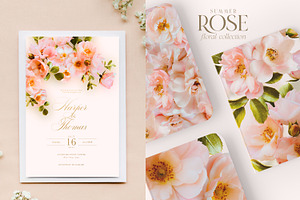 Summer Wild Rose Pink Florals