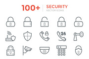 100+ Security Vector Icons, an Outline Icon by Vectors Market (Thumbnail 1 of 3)