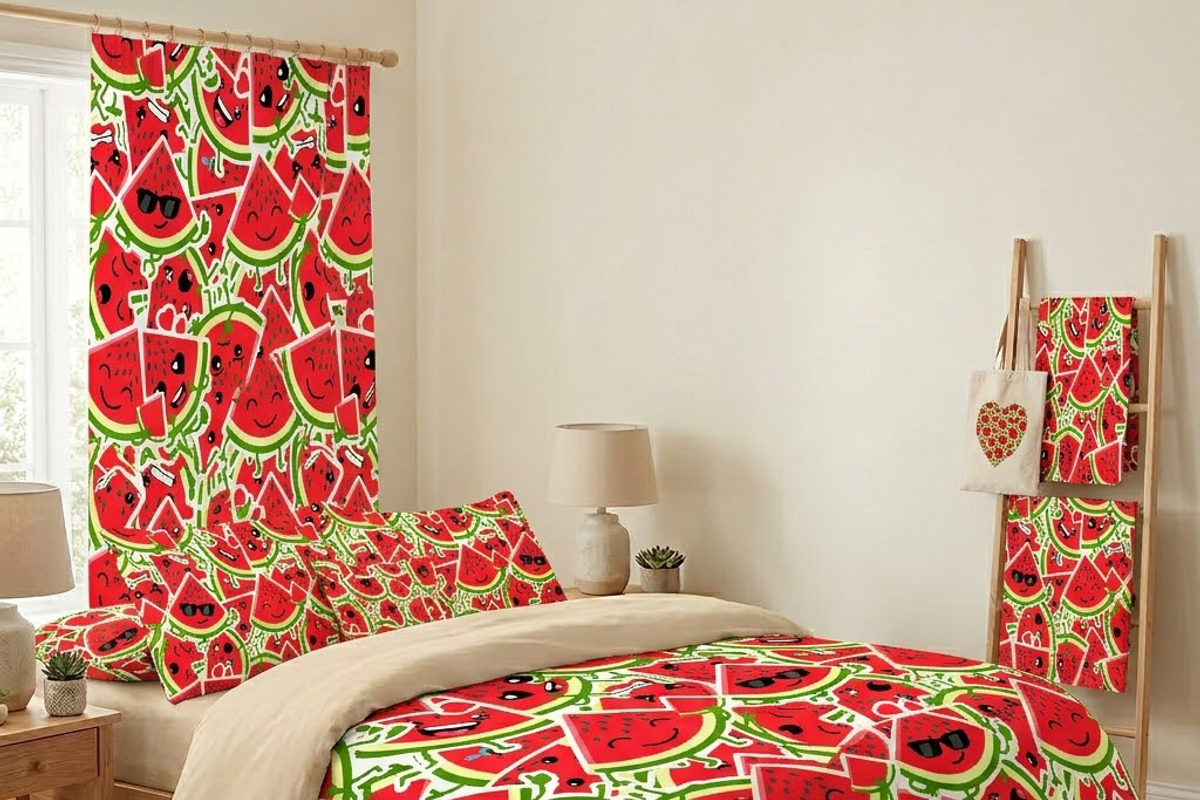 Watermelon Stickers & Patterns Pack, a Pattern Graphic by BabySofja (Photo 5 of 6)