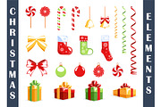 9 Christmas Flat Logos Templates, a Branding & Logo Template by Art Design (Thumbnail 2 of 7)