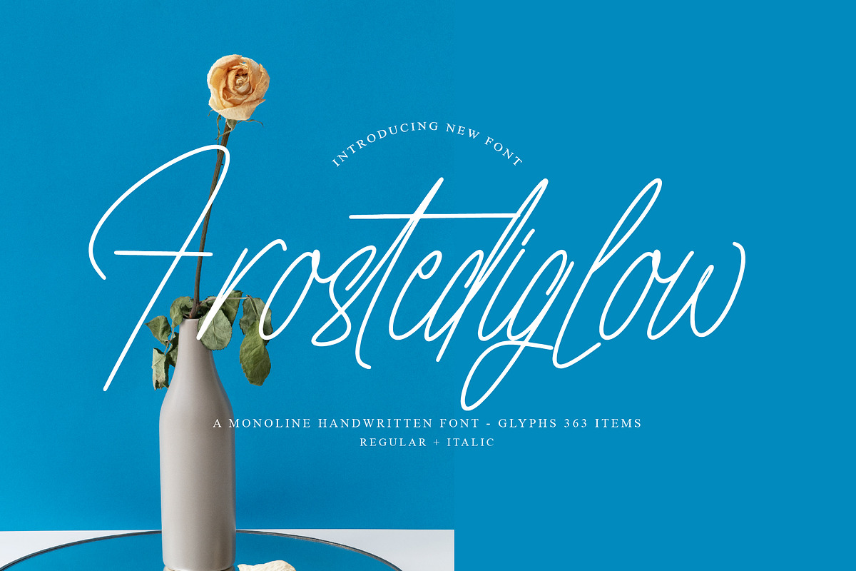 Frosted Glow, a Handwritten Font by operatype.co (Photo 1 of 15)
