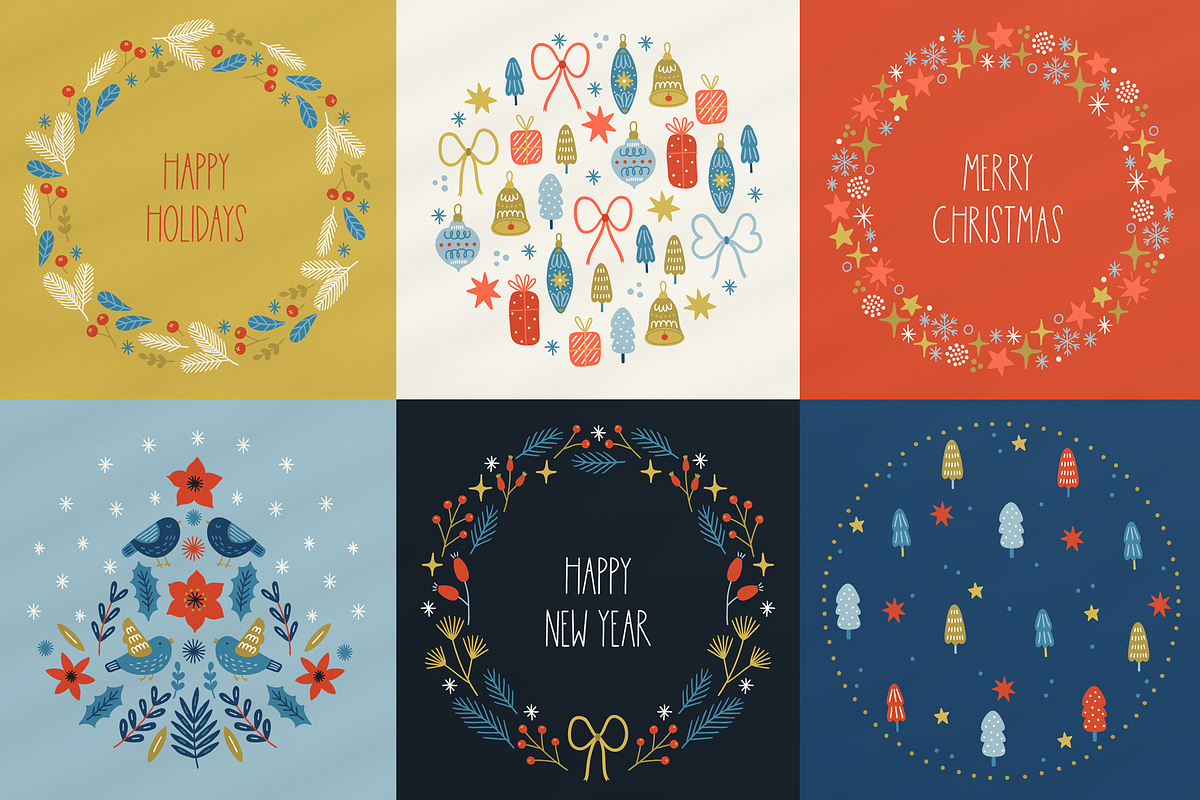 Snowy Christmas Kit, a Seasonal Illustration by miumiu (Photo 11 of 15)
