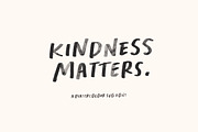 Kindness Matters Font : SVG, Regular, a Font by Nicky Laatz (Thumbnail 1 of 12)