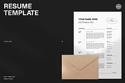 Minimal Resume Template, a Resume Template by Studio.520 (Thumbnail 1 of 2)