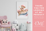Pink Sea Adventure Clipart, an Illustration by NadiaTheronArt (Thumbnail 4 of 4)
