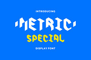 Metric special, a Font by alekseiderin (Thumbnail 1 of 5)