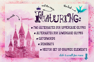 Fairy Tale Font With Extras