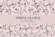 Spring Floral Pattern & Motifs, a Pattern Graphic by GND ART STUDIO (Thumbnail 1 of 7)