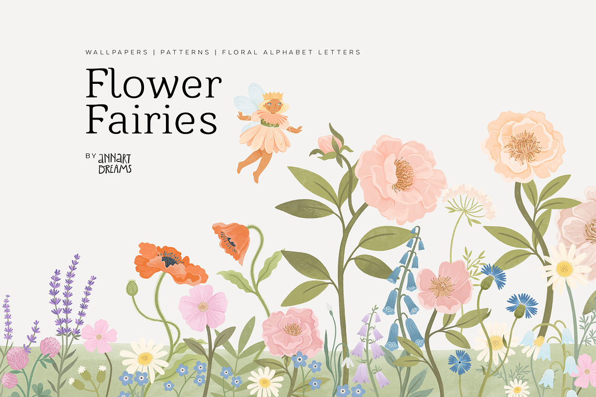 Flower Fairies, a Decorative Illustration by annartdreams (Photo 1 of 16)