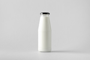 Milk bottle mockup JPEG, a Food & Drink Photo by Shablon