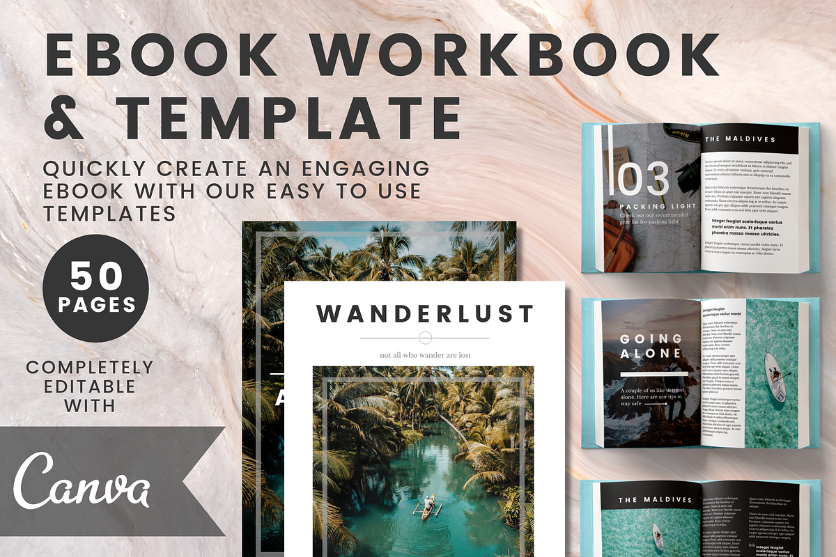 eBook Workbook & Template For Canva, a Magazine Template by Minva Themes (Photo 1 of 9)