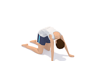 30 Yoga Pose Animations Bundle Woman, a Characters & Person 3D Model by Daniel Mikulik (Thumbnail 26 of 30)