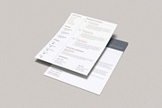 Modern CV Resumes Design, a Resume Template by Graphic Template (Thumbnail 2 of 4)