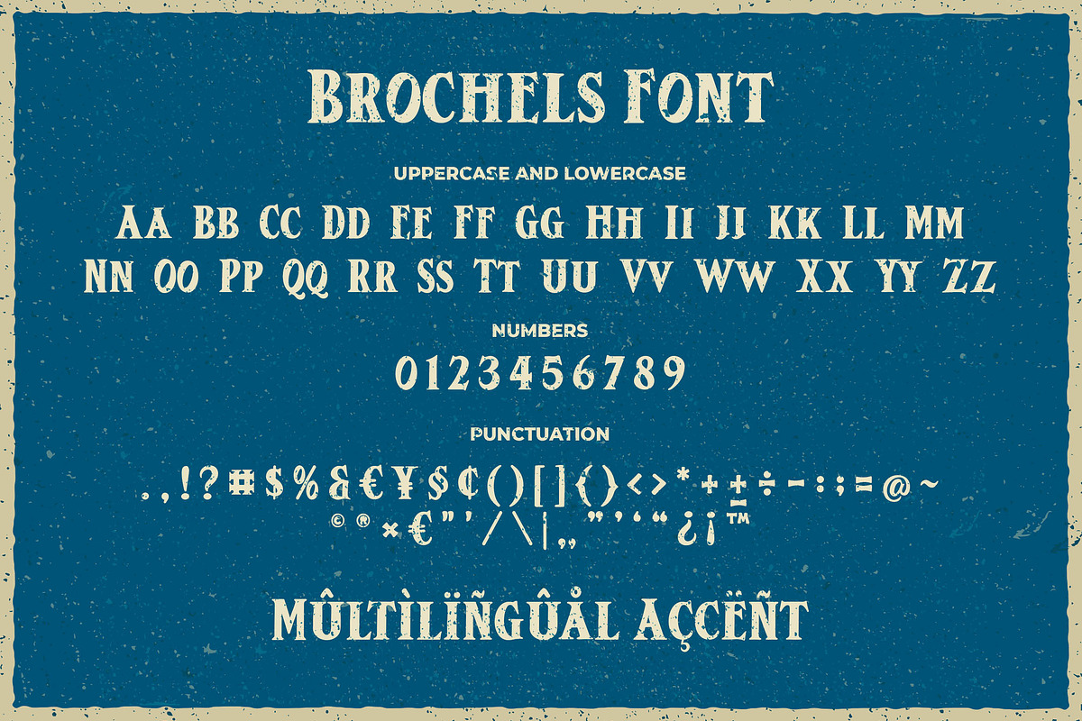 Brochels a Retro Vintage Serif font, a Font by Blankids Studio (Photo 5 of 6)