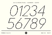 CS Clingan Pixel, a Sans Serif Font by Craft Supply Co. (Thumbnail 4 of 8)