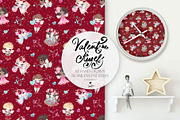 Valentine Cupid Seamless Patterns, a Pattern Graphic by KaramfilaS (Thumbnail 10 of 12)