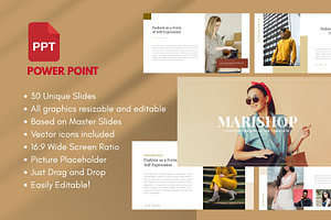 MARISHOP Fashion Presentation, a Presentation Template by Rizki Herdian