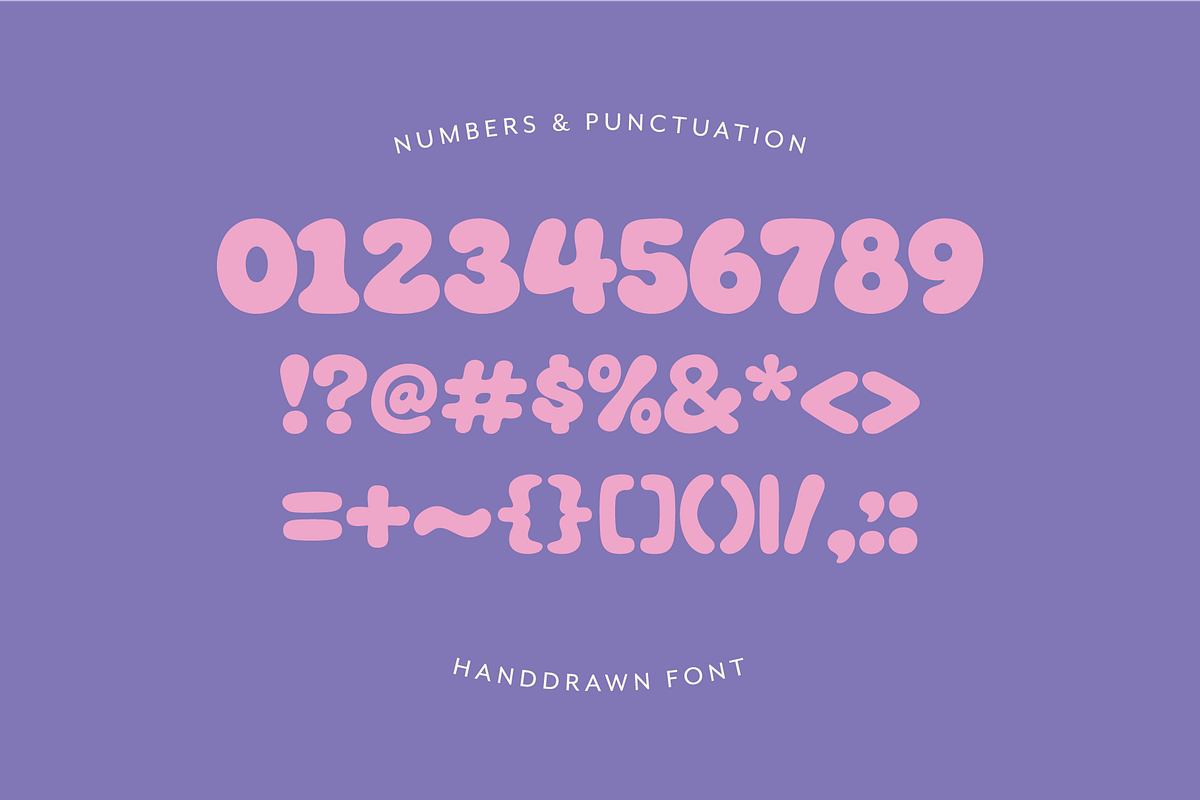 Delphine - Handwritten Bubble Font, a Handwritten Font by The Bumble Box (Photo 4 of 4)
