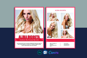 Model Comp Card Template