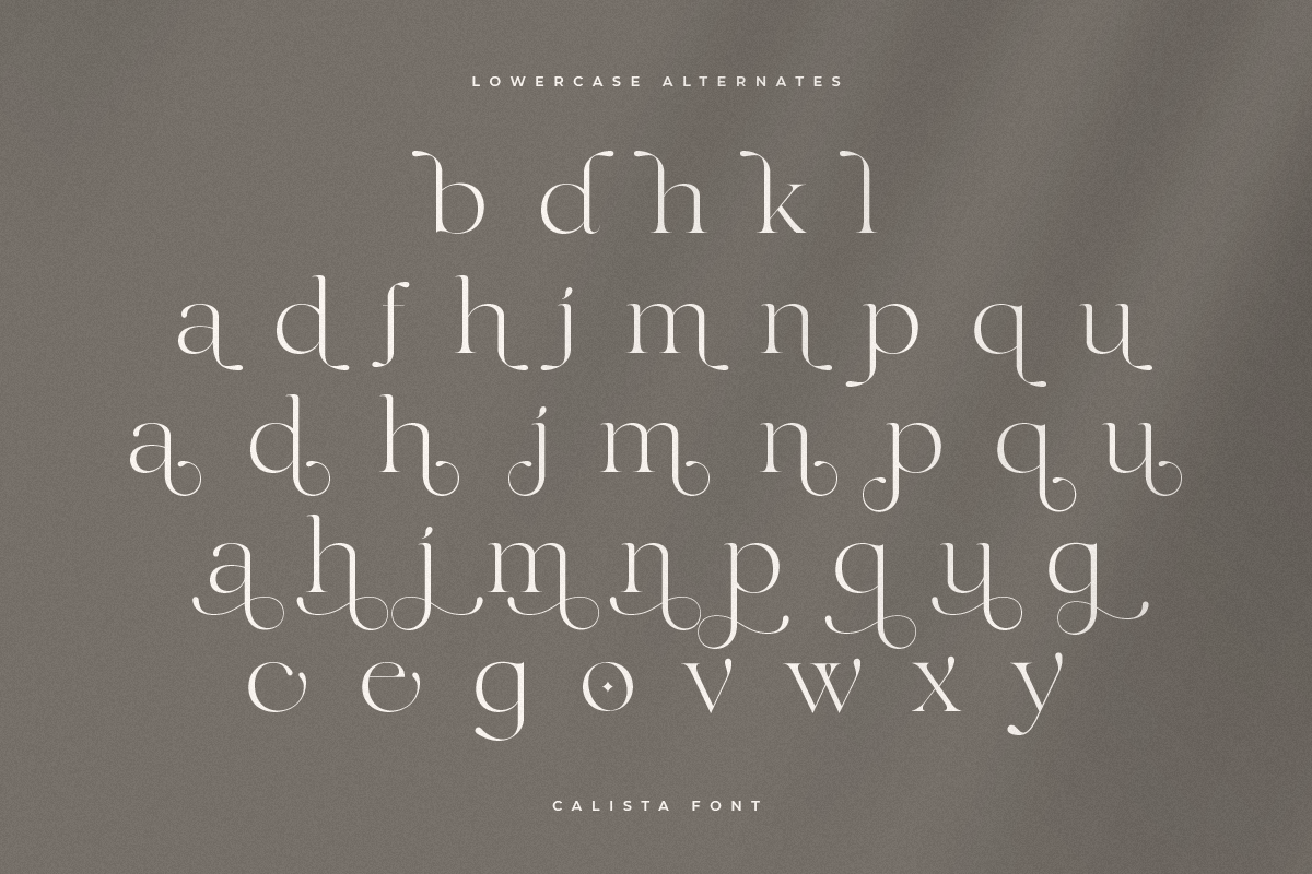 Calista - Classy Elegant Font, a Serif Font by Sensatype (Photo 21 of 21)