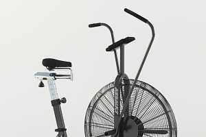 Air bike trainer
