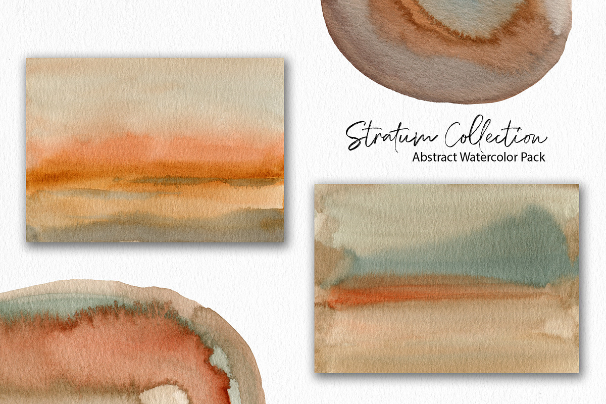 Stratum Watercolor Abstract Textures, a Texture Graphic by Marmoris.Arts (Photo 5 of 13)