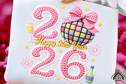 Faux Yarn Happy New Year 2026 PNG, an Illustration by Craft Nest (Thumbnail 3 of 8)