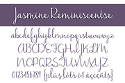 Jasmine Reminiscentse, a Script Font by Brittney Murphy Design (Thumbnail 3 of 3)