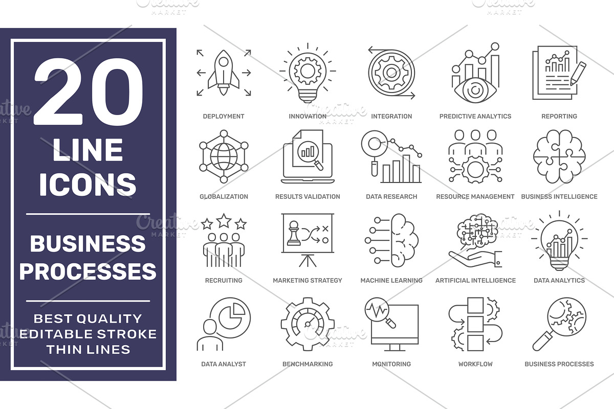Business Processes and Smart, a Finance Illustration by defmorph