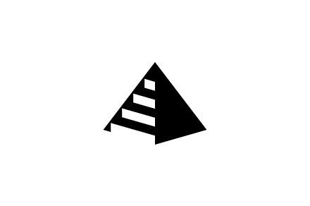 Pyramid Triangle Staircase Logo