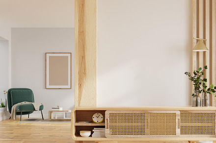 Cabinet mockup in warm tones, an Architecture Photo by vanitjan