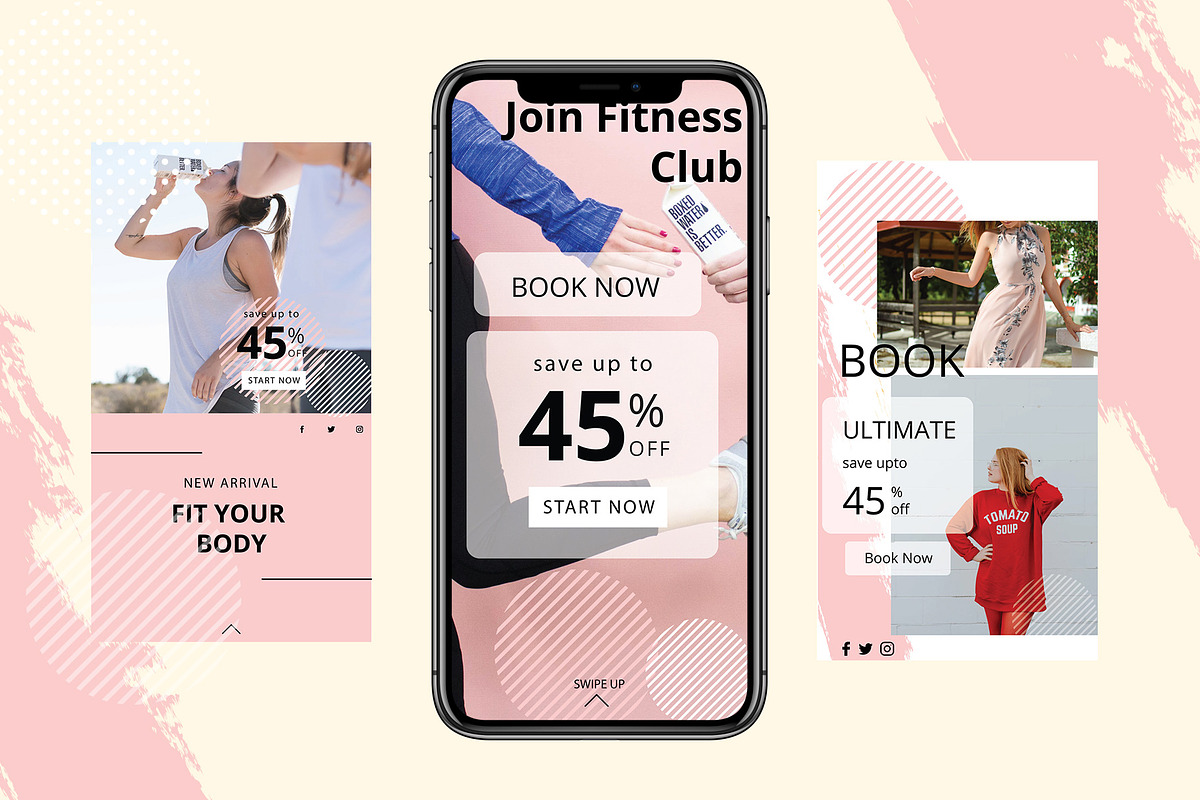 Gym Fitness Kit for Instagram, a Social Media Template by Mehul Munjani (Photo 4 of 5)