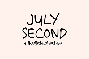 July Second Font Duo