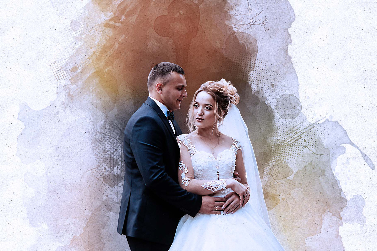 Couples Watercolor Painting, an Action Add-On by MRI STUDIO (Photo 12 of 13)