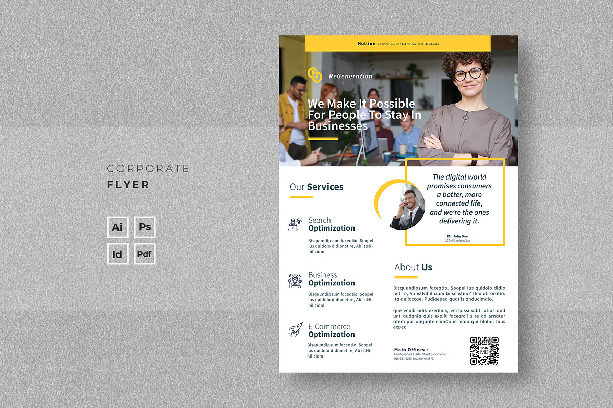 Corporate Flyer, a Flyer Template by Ahsanjaya (Photo 1 of 3)