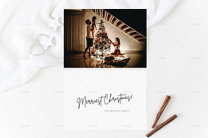 7x5 Christmas Card Mockup, P05