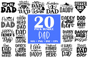 Dad SVG Bundle 20 Designs, an Illustration by ZoomkSVG (Thumbnail 1 of 41)