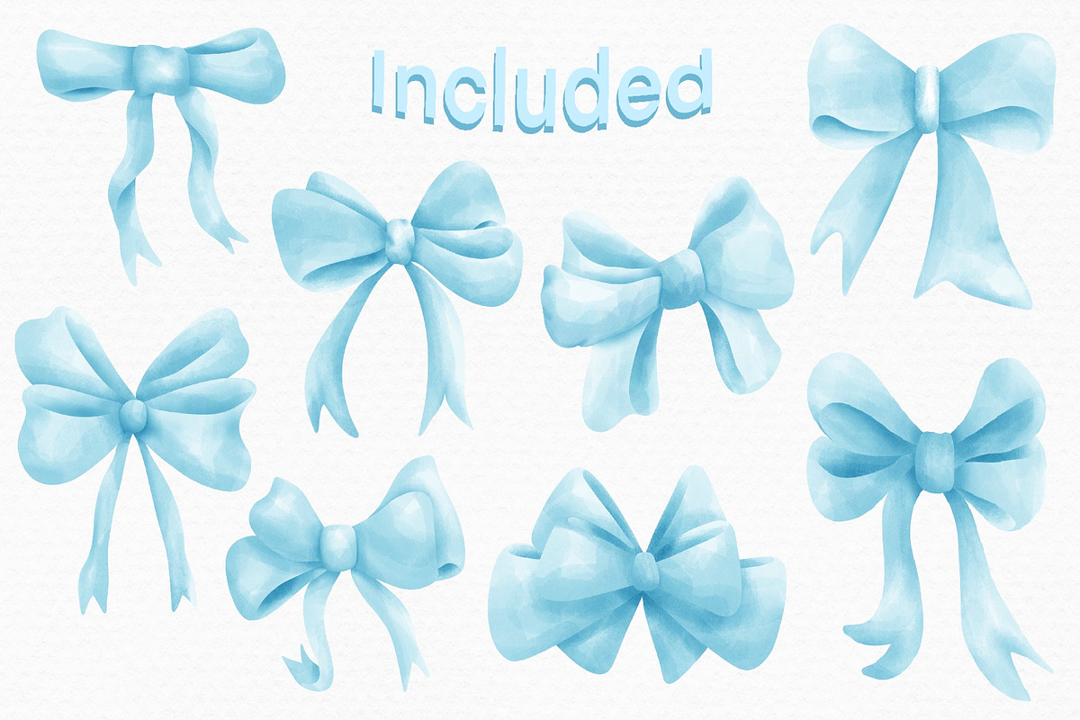 Coquette Bow Clipart, an Object Illustration by Vavavan Artwork (Photo 2 of 4)