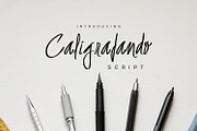 Caligrafando Script, a Script Font by Marcelo Inez (Thumbnail 1 of 6)