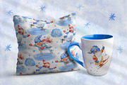 Winter Day Watercolor Collection, a Decorative Illustration by Anna Druzhkova (Thumbnail 12 of 17)