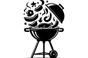 Black BBQ Grill SVG Set, an Object Graphic by jahid234 (Thumbnail 10 of 13)