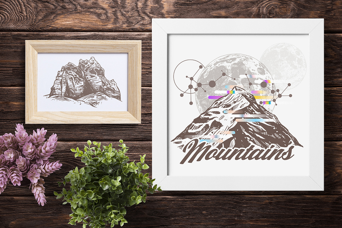 Mountains & Adventure. Sketches art, an Illustration by alexrockheart (Photo 9 of 9)