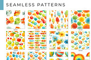 Summer Kids Bundle Scenes Patterns, a Seasonal Illustration by Bubert Art (Thumbnail 2 of 5)