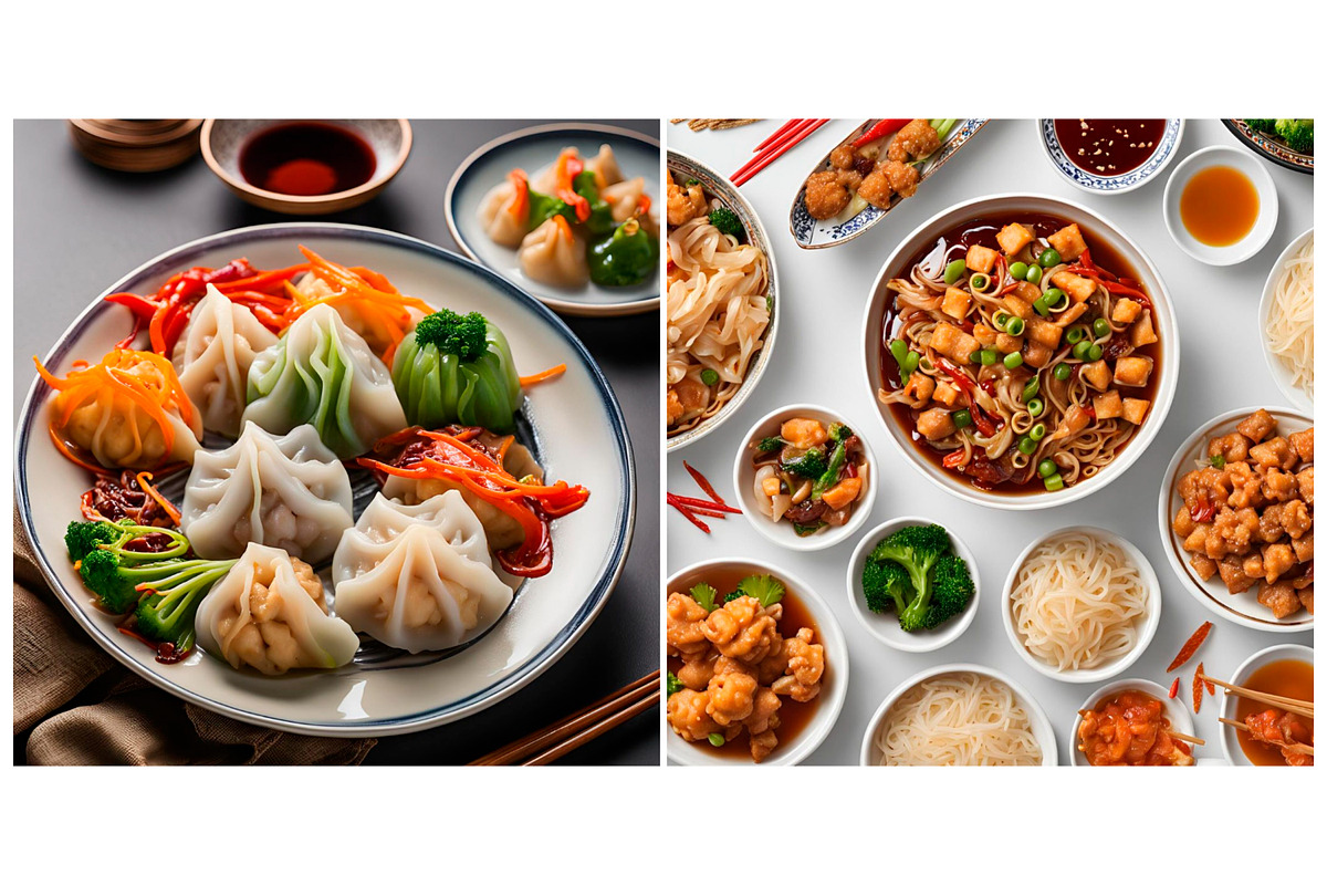 SET Dumplings on Plate Jiaozi, a Background Graphic by IrySha (Photo 6 of 6)