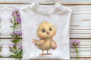 Whimsical Easter Chick Clipart, an Illustration by OK Design (Thumbnail 4 of 6)
