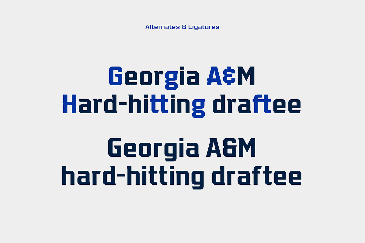 Redzone Display – Regular, a Font by VarsityType® (Photo 6 of 10)