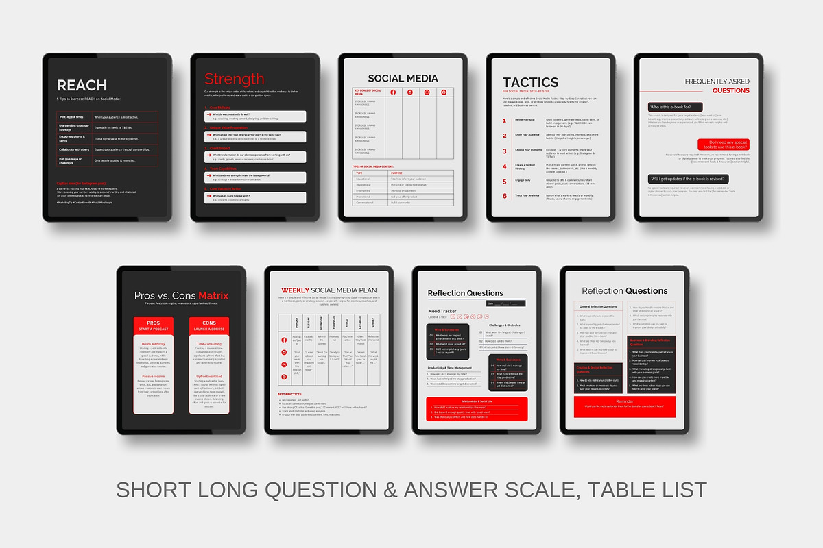 110 pages Ebook & Workbook Canva, a Magazine Template by TheBrightGrap (Photo 3 of 17)