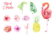 Tropical Clipart -Tropical Paradise, an Illustration by Cacacolors Clipart (Thumbnail 3 of 3)