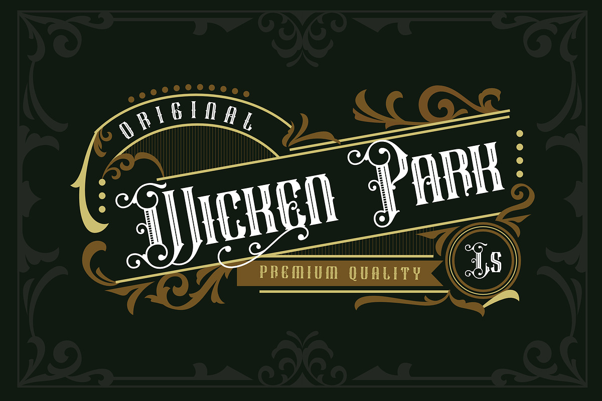 Wicken park, a Blackletter Font by LetterStock (Photo 1 of 7)